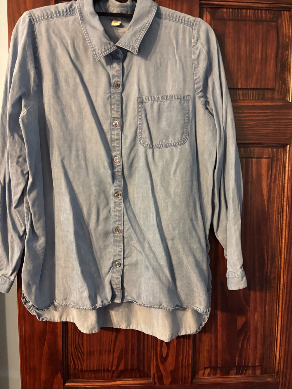 Coldwater Creek Light Blue Button-Down Shirt